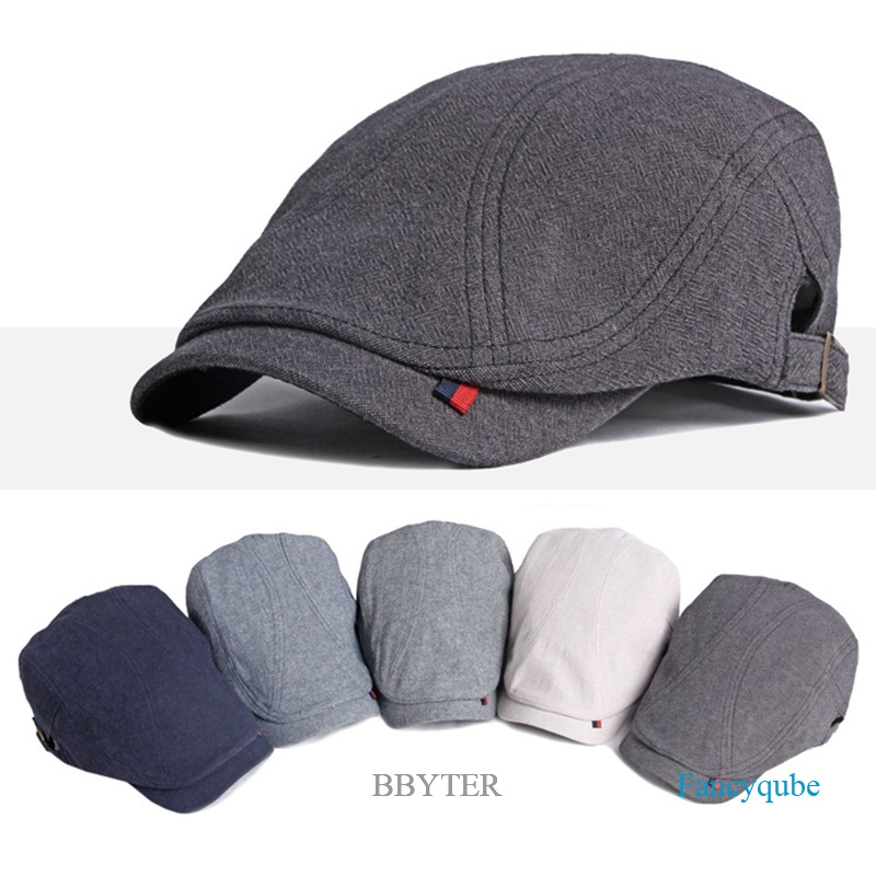 Bbyter four seasons newsboy mũ nam hàng hiệu mũ phong cách giản dị retro tấm che nắng nam peaky blinder edical beret vintage