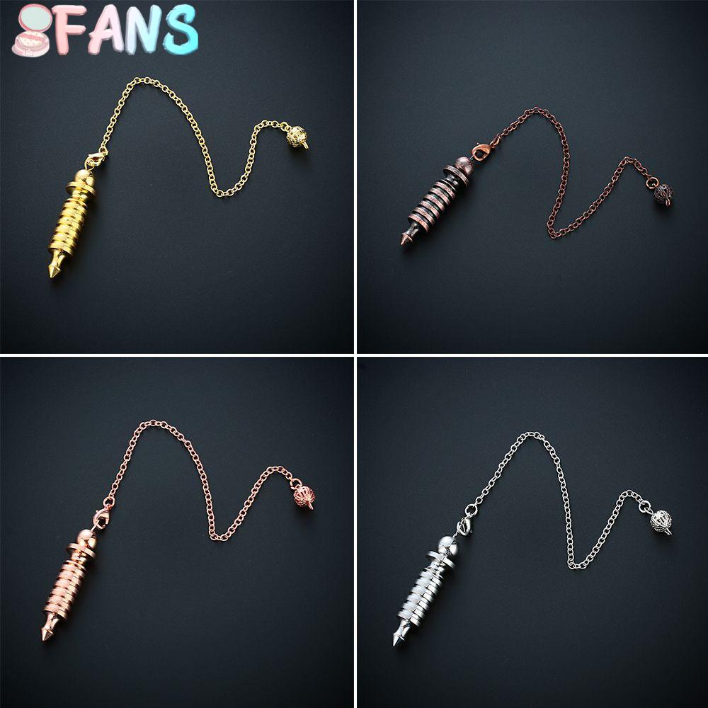 Người hâm mộ kim loại reiki con lắc mặt dây chuyền quà tặng bùa hộ mệnh mô hình xoắn ốc vàng hồng cảm xạ bói toán