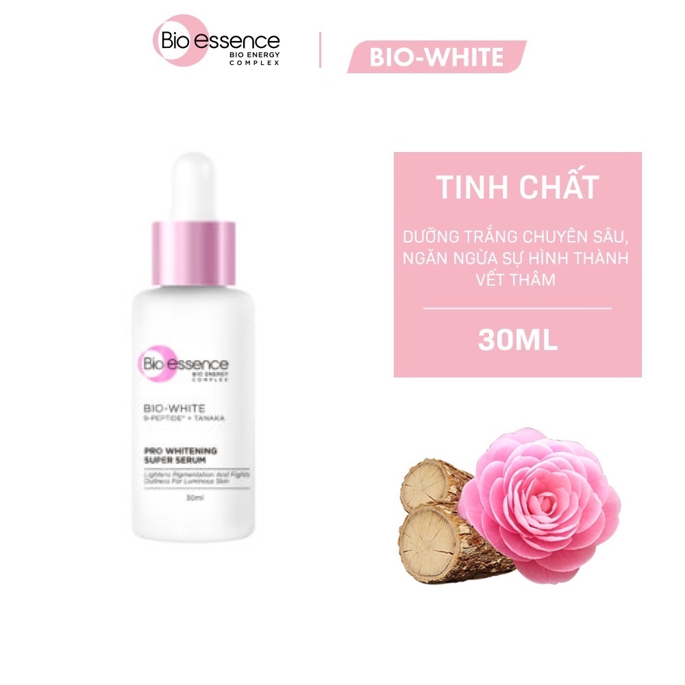 Tinh Chất Dưỡng Trắng Chuyên Sâu Sáng Da Bio-Essence Bio-White Pro Serum chiết xuất Tanaka & Camellia 30ml