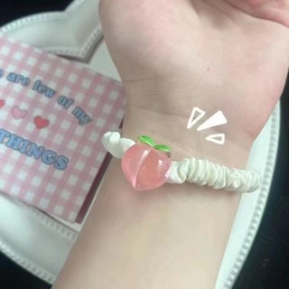 Dây buộc tóc quả đào dễ thương
