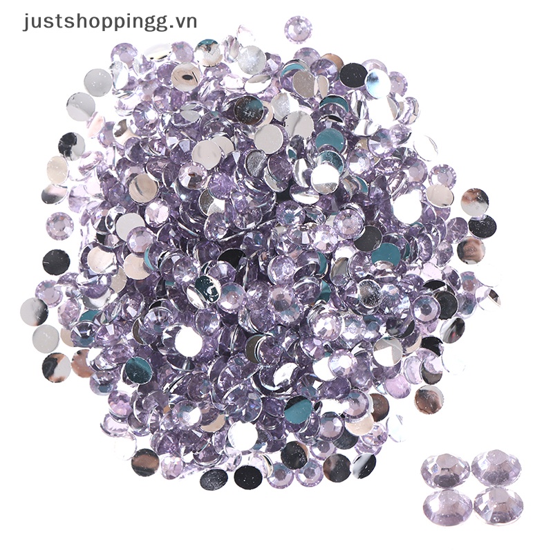 5mm 1000 cái rhinestone ab milk jelly flatback resin crystal cho quần áo / nghệ thuật làm móng.