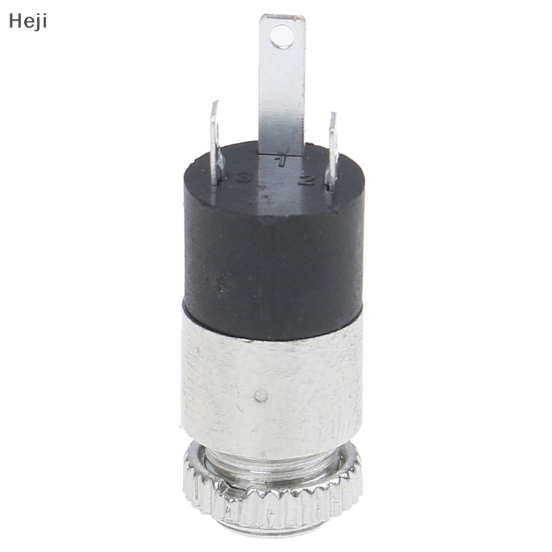 Heji 5pcs silver pj392 3.5mm stereo female audio headphone connector jack socket plug vn