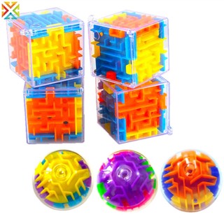 3d maze cube six-sided trong suốt puzzle speed cube rolling ball cubes maze toys for children đồ chơi giảm căng thẳng