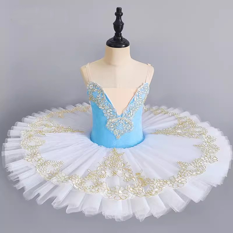 Cô gái ballet trang phục trẻ em little swan lake váy biểu diễn chuyên nghiệp tutu gạc váy quần áo khiêu vũ mùa hè hồng xanh trắng