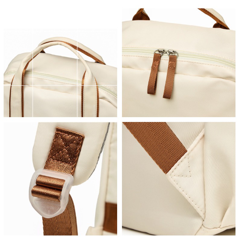 MINGKE Túi đựng máy tính xách tay 15,6 inch ba lô đi học cho nữ dung tích lớn chống nước chống va đập thời trang sinh viên