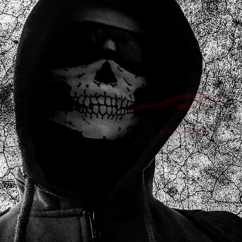 Mặt nạ huấn luyện xe máy ngoài trời cool skull bike scarf mask bandana motor bike sport scarf neck warmer winter halloween