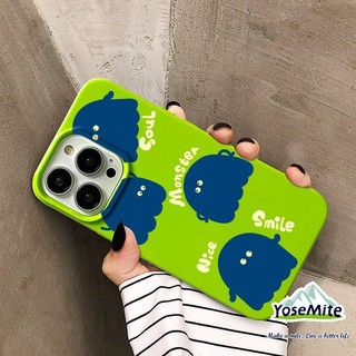 ốp iphone cứng chống sốc Green monster case cho 14 xr 13 11 12 pro max 8 7 6 6s plus x xs max se 2020 13 12 11 black glossy tpu soft case bảo vệ chống va đập