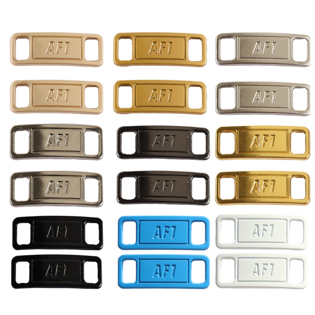 1 cặp thời trang phong cách cá tính all-match sneaker kits giày ren khóa trang trí diy