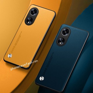 Ốp Điện Thoại Da Cho oppo A79 A18 A38 A58 A78 A98 NFC 4G 5G 2023 Vỏ Da Trơn Silicon Chống Sốc Ống Kính Mặt Sau Proteciton
