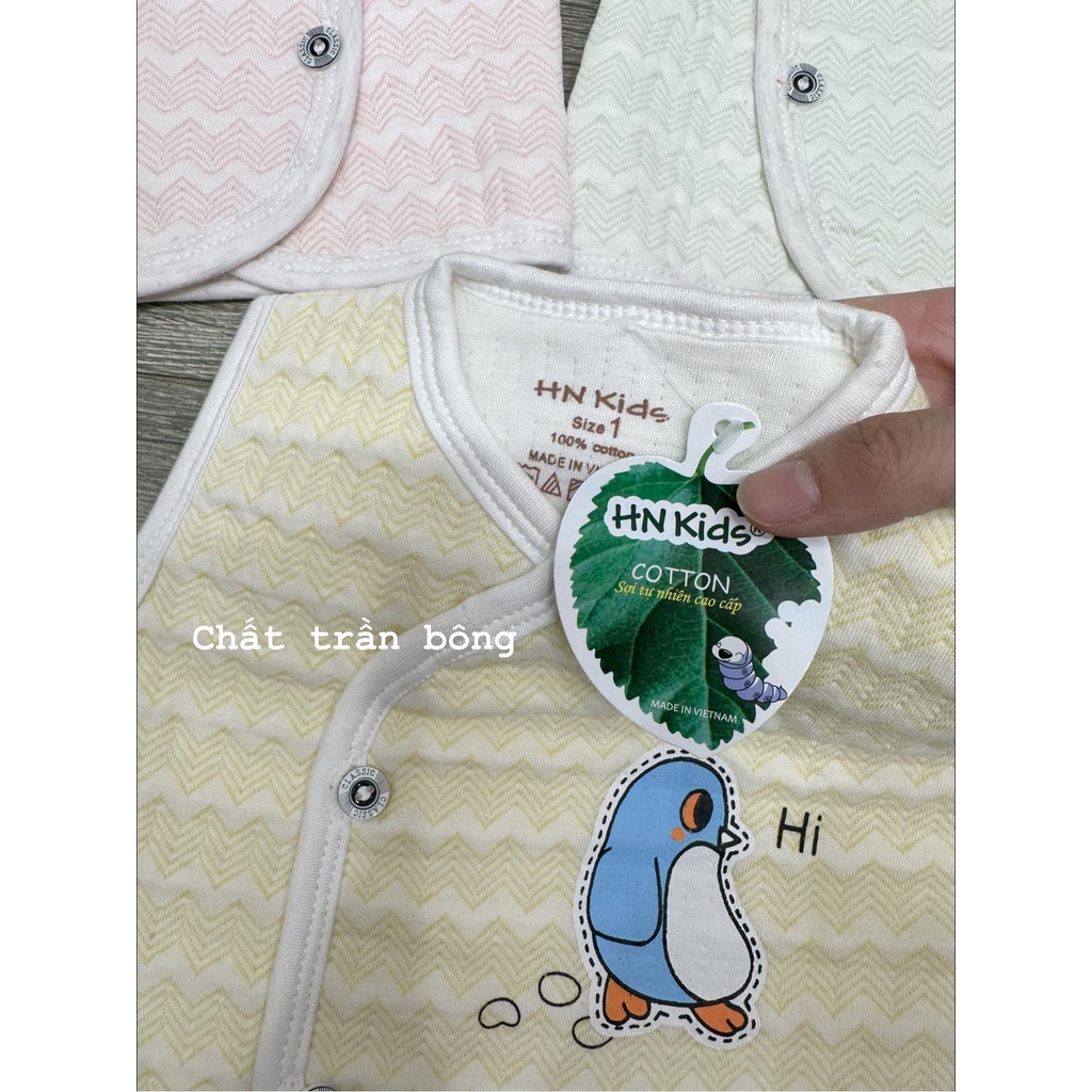 Áo gile hnkids vải trần bông cho bé mặc thu đông