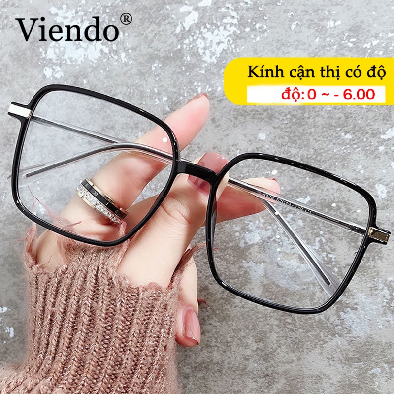 Mắt kính giả cận VIENDO thời trang nam nữ gọng đổi màu chống ánh sáng xanh (có thể cắt tròng kính)