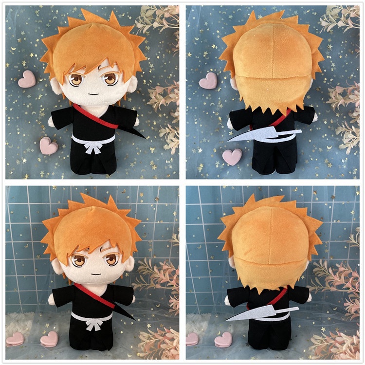 Mới 20 cm anime bleach búp bê sang trọng kurosaki ichigo kuchiki rukia kuchiki byakuya ichimaru gin đồ chơi nhồi bông cậu bé búp bê bông