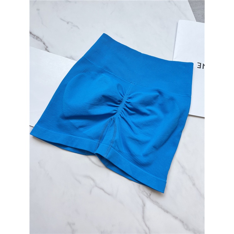 Quần Short Thể Thao Lưng Cao Không Đường May Thoáng Khí Nhanh Khô Thích Hợp Chạy Bộ Tập yoga