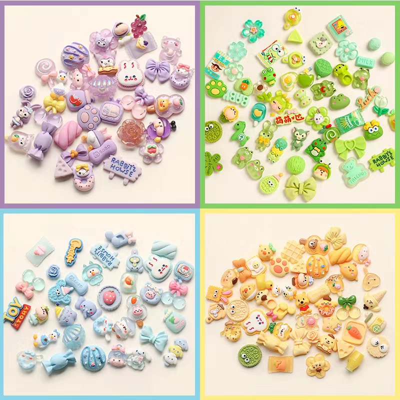 Hoạt Hình Ốp Điện Thoại Ba Chiều Màu Ngẫu Nhiên Hình Gấu / Thỏ / Vịt / Xanh Dương Dễ Thương diy