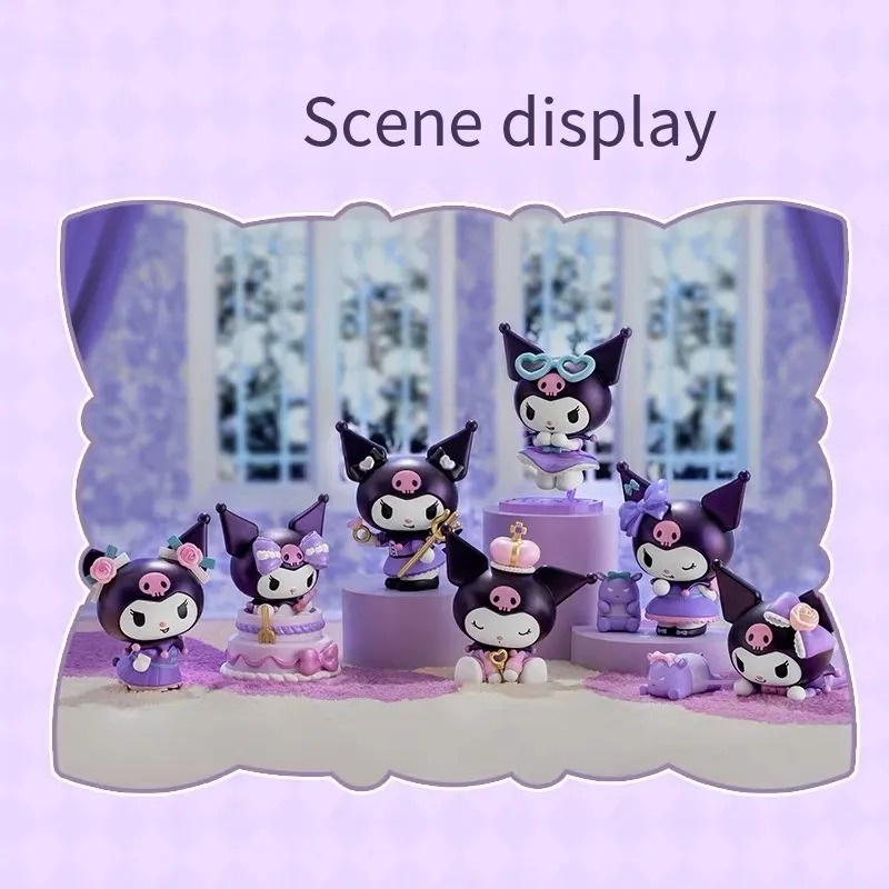 Sanrio kuromi original mystery box birthday party series mini figure surprise blind box người hâm mộ mô hình dễ thương bộ sưu tập quà tặng đồ chơi