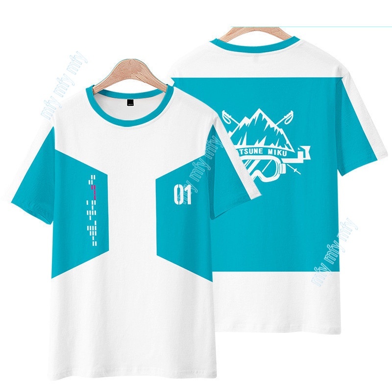 Áo Thun Ngắn Tay In Hình hatsune miku Thời Trang unisex