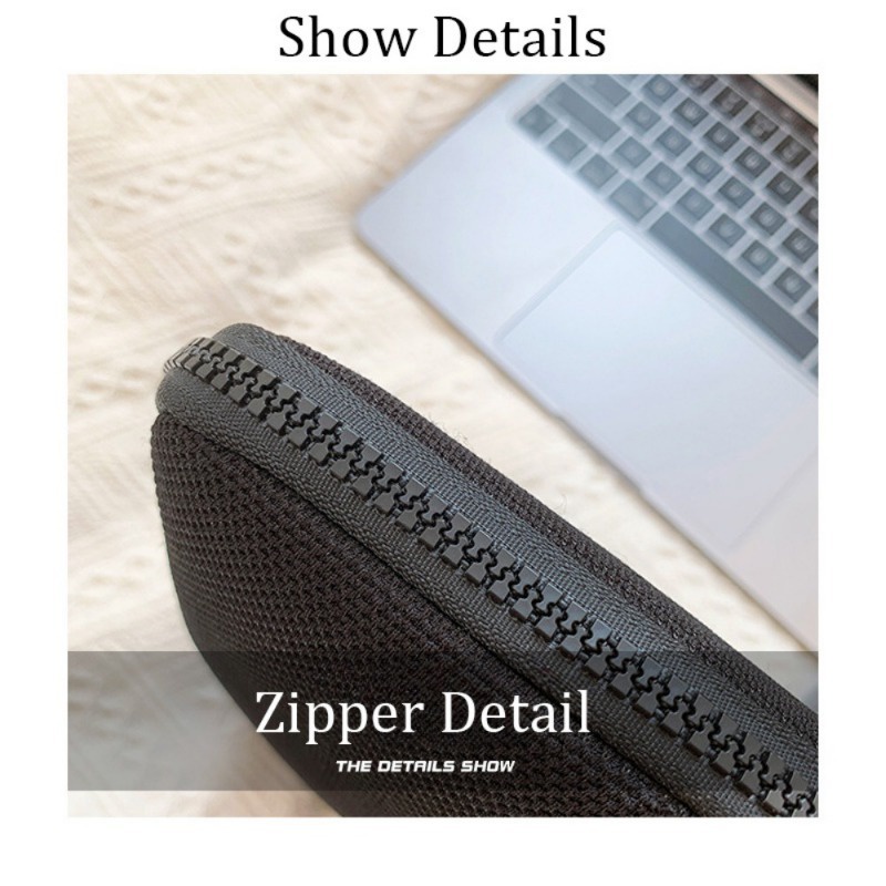 Mặt cười thời trang túi đựng máy tính xách tay cotton polyester màu tinh khiết 11 13 14 inch túi đựng máy tính bảng có dây kéo cho macbook ipad vỏ bảo vệ có dây buộc