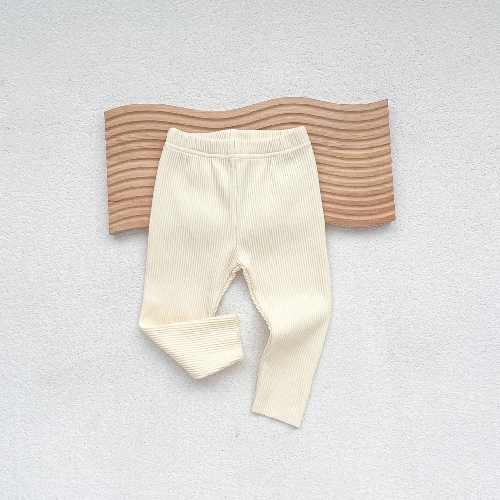 Quần Legging cotton Màu Trơn Dễ Thương Cho Bé 0-2 Tuổi