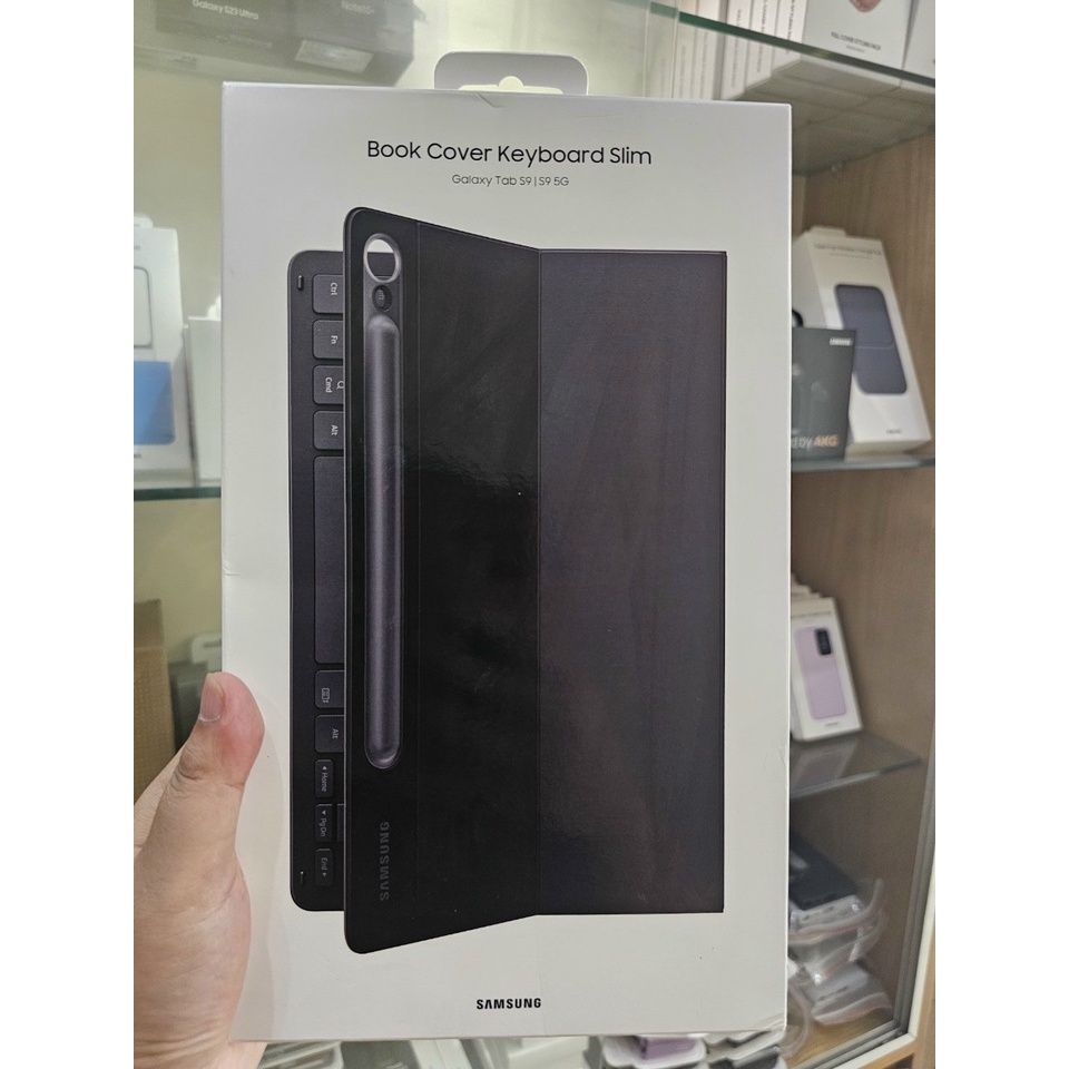 Bao Da Bàn Phím chính hãng Cho Galaxy Tab S9  bản Slim không có chuột touchpad