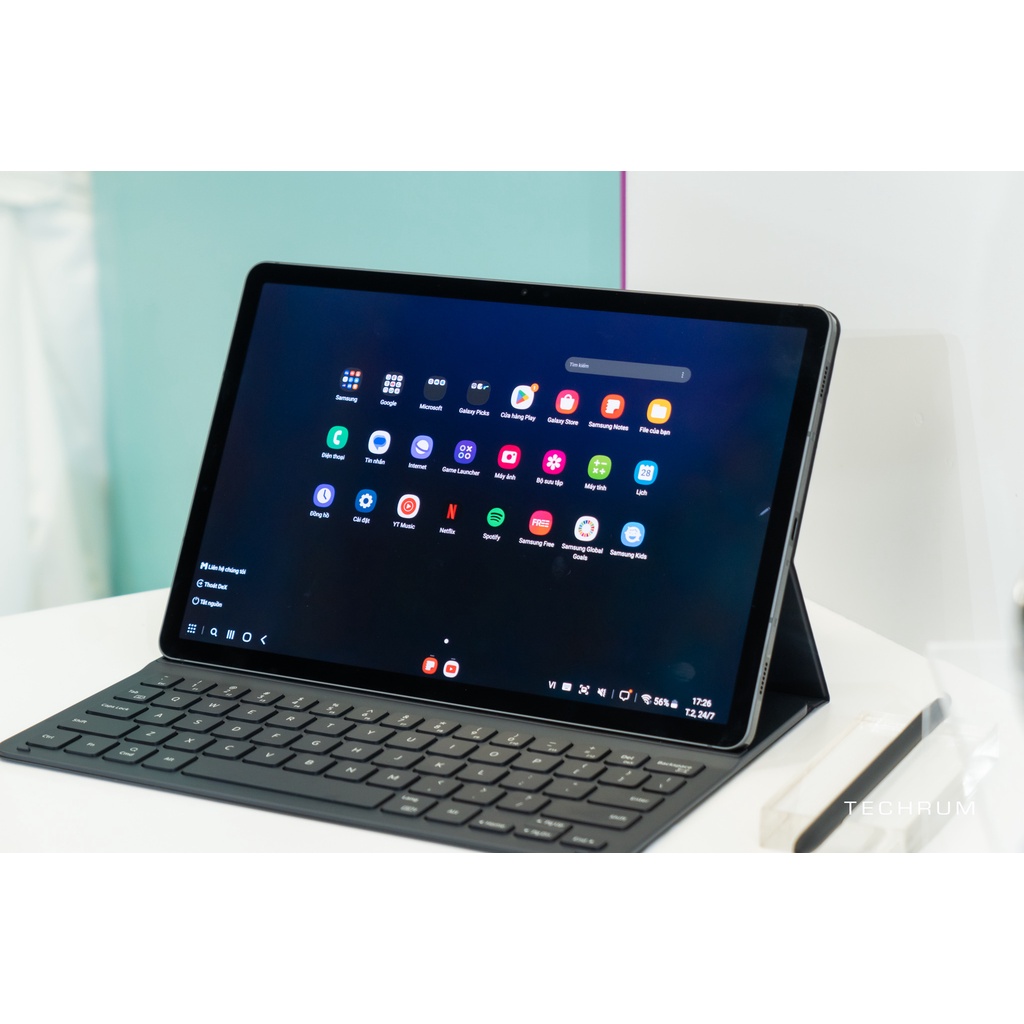 Bao Da Bàn Phím chính hãng Cho Galaxy Tab S9  bản Slim không có chuột touchpad