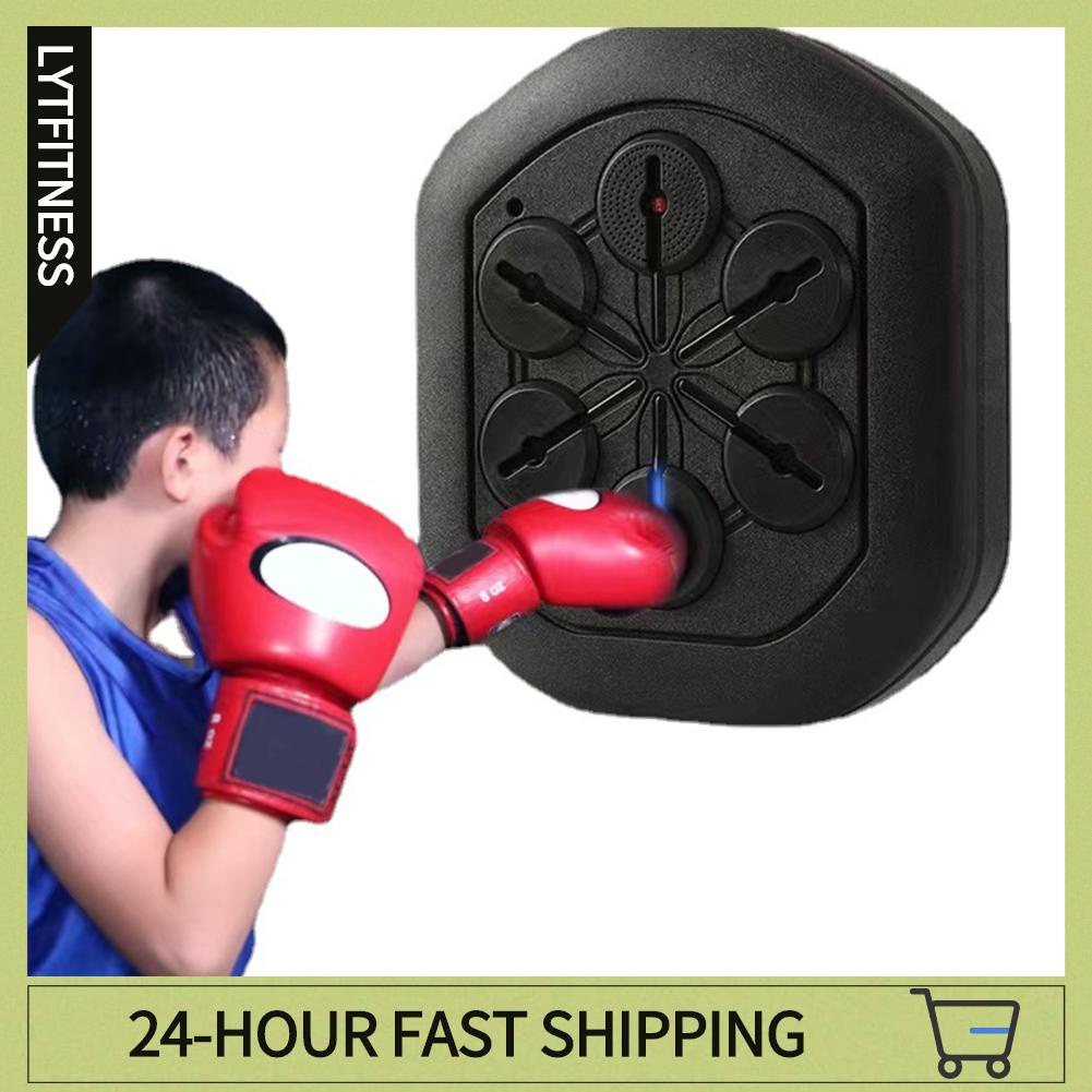 LYTFitness Boxing Huấn Luyện Treo Tường Mục Tiêu Điện Tử Âm Nhạc Bluetooth Máy Dành Cho Trẻ Em Và Người Lớn Đen