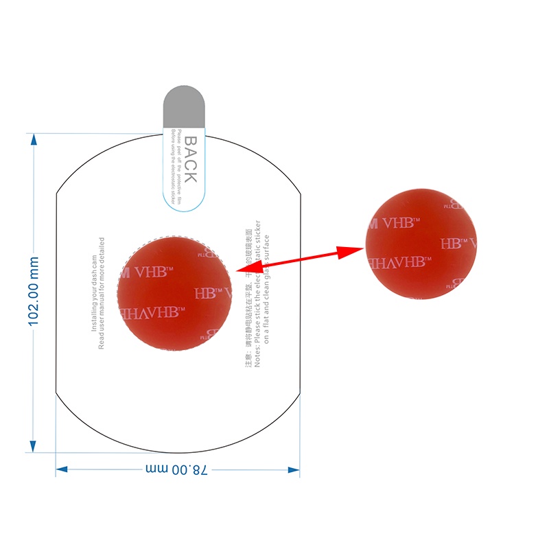 Set 2 Phim Dán Thông Minh 70mai Omni X200 70mai X200 DVR 3M Cho Xe Hơi
