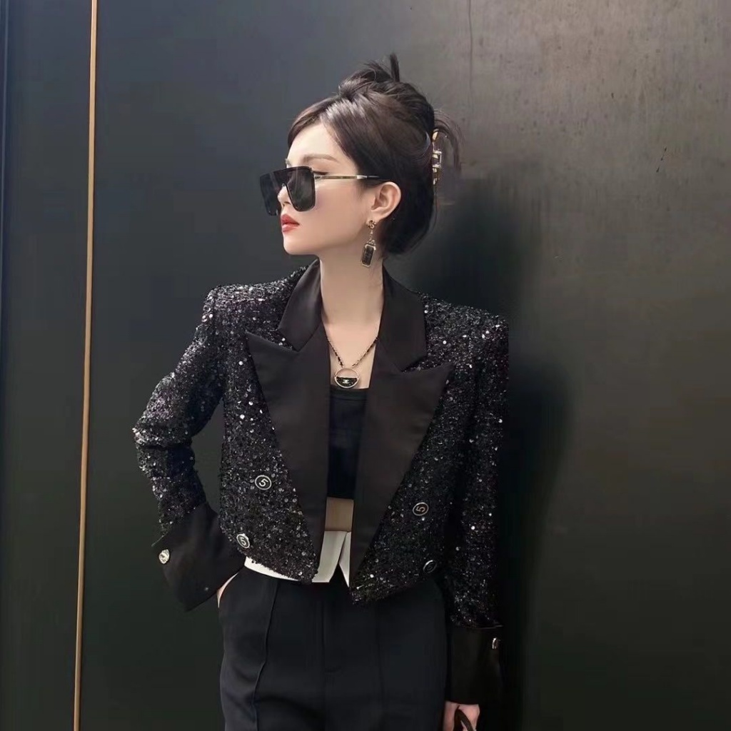 Áo Khoác Vest Dáng Ngắn Thiết Kế Mới Thời Trang Dành Cho Mùa Xuân