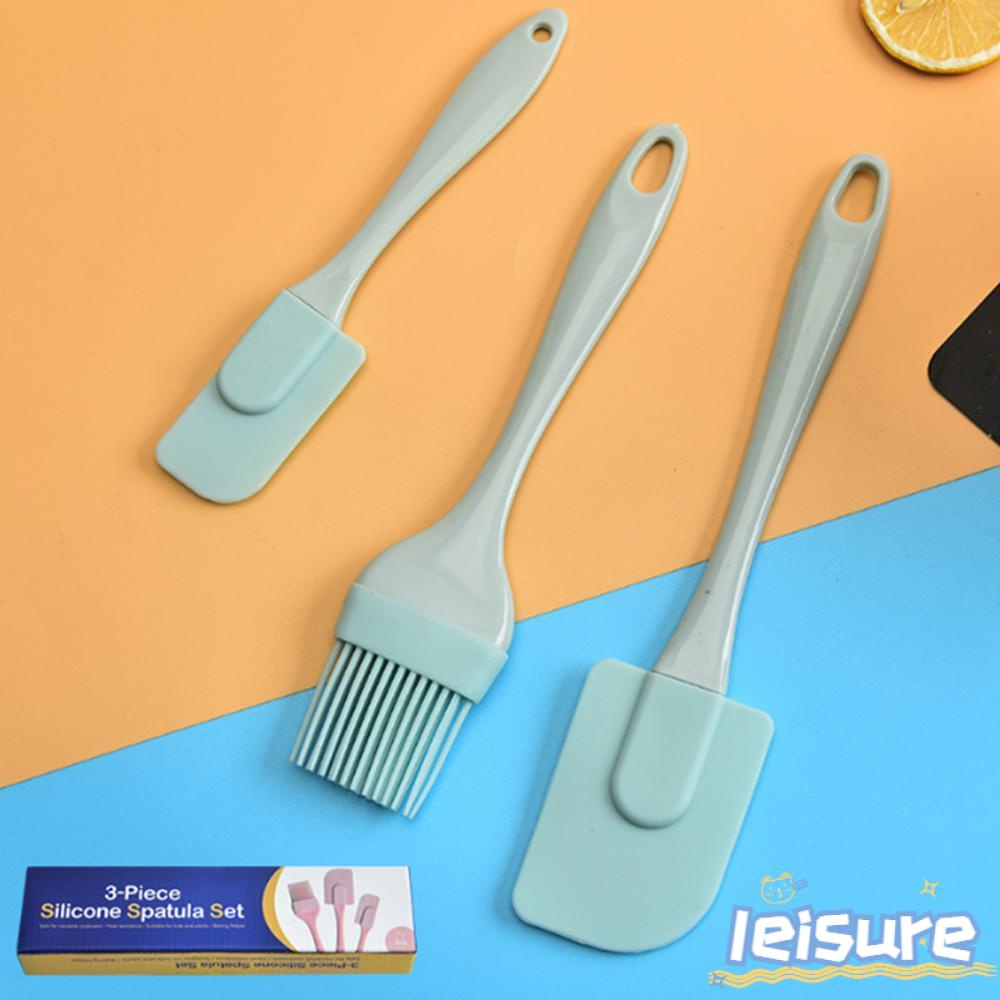 ♫Daphne♫ Bộ 3 Cọ Quét Dầu Bằng Silicone Tiện Lợi Cho Nhà Bếp