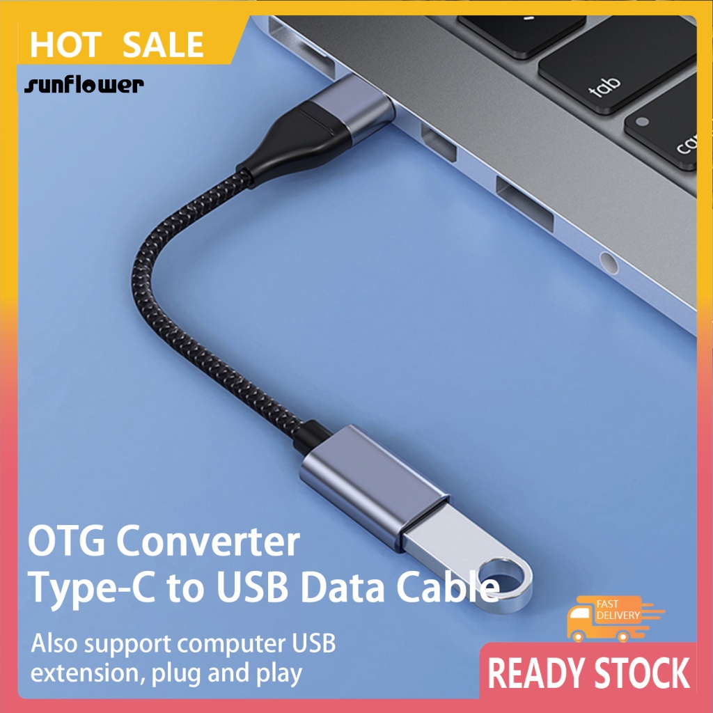 Dây cáp OTG LENOVO Type-C sang USB 2 trong 1 siêu nhẹ tiện dụng thích hợp cho máy tính