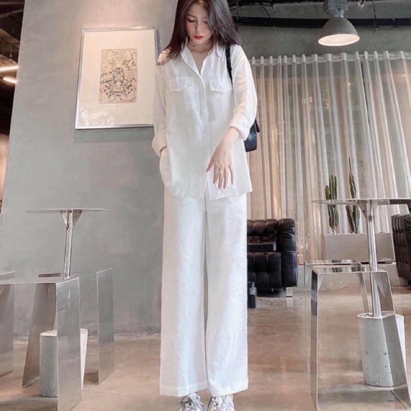 Set bộ đũi trắng dài tay 2 túi hộp nhiều màu sắc b130 HASCOO DD