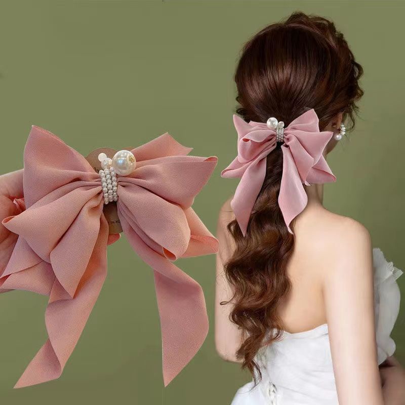 Kẹp Tóc Hình Nơ Lớn Thời Trang Xuân Hè Mới 2021 Cho Nữ