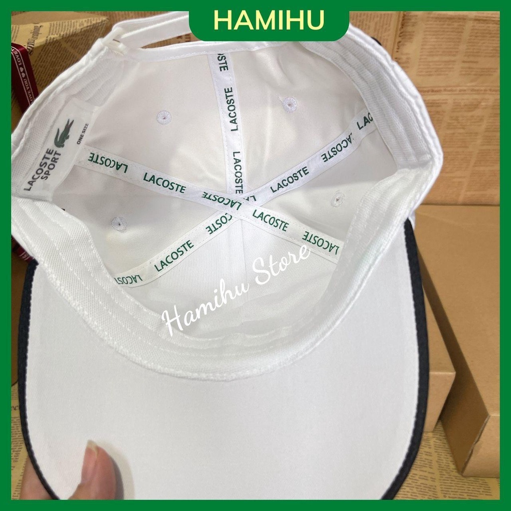 Nón LACOSTE chất vải dù mát, hình thật, có 5 màu lựa chọn xanh lá/xanh mint/trắng/xanh đen/ đỏ phù hợp cho cả nam và nữ