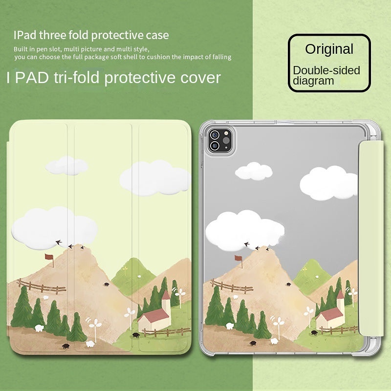 Bao Da Máy Tính Bảng In Hình Phong Cảnh Cho IPad 2021 10.2 Inch 9th Gen10 2022 IPad 8th 7th 6th 5th Generation Pro 9.7 Air 1 2 3 4 Mini 6