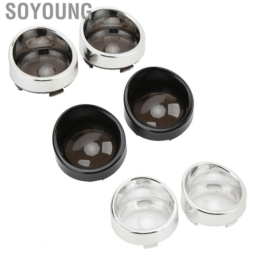 Soyoung Turn Signal Lens Bezel  Dustproof Trim Front Rear Visor 2PCS Waterproof for Motorcycle