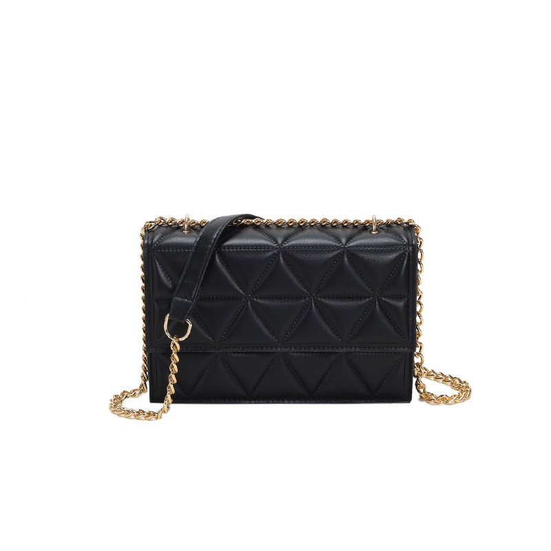 Túi Xách Đeo Vai Hình Vuông Cỡ Nhỏ Phối Dây Đeo Sợi Xích Thêu Họa Tiết Thời Trang Mùa Xuân 2023 Cho Nữ