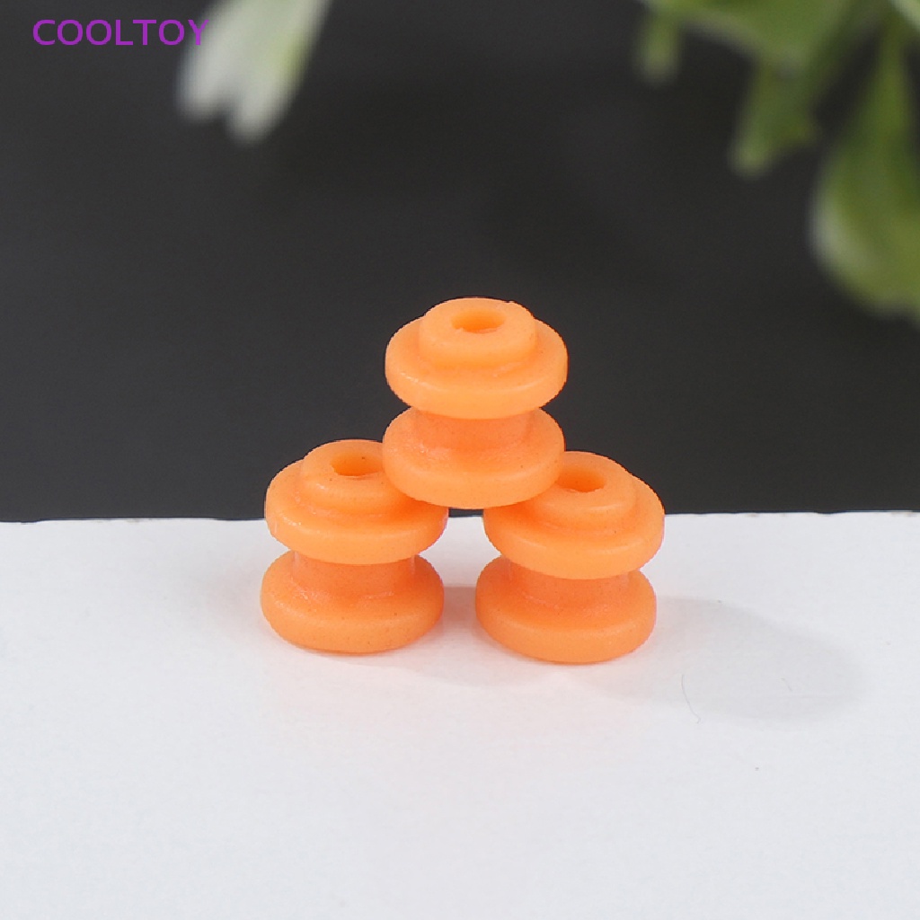 Cooltoy Set 10 Ròng Rọc Bánh Răng Ròng Rọc Mô Hình Đồ Chơi DC 2mm Màu Cam