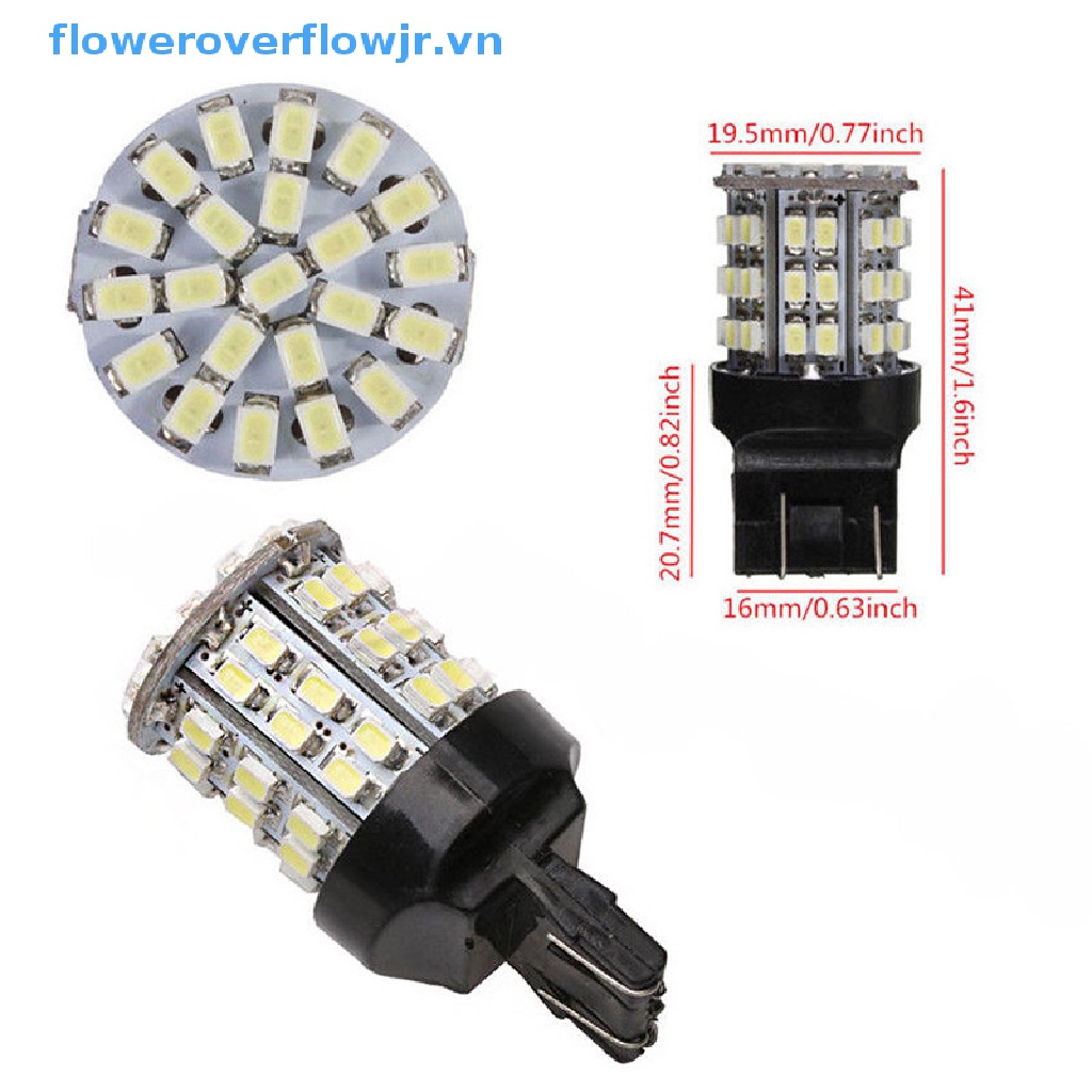 2 Đèn LED Tín Hiệu Xi Nhan T20 7443 1206 6000K 64SMD Cho Xe Hơi