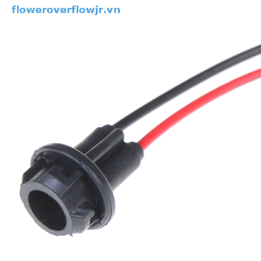 2 Chuôi Bóng Đèn T10 W5W Bằng Cao Su Mềm Cho Xe Hơi