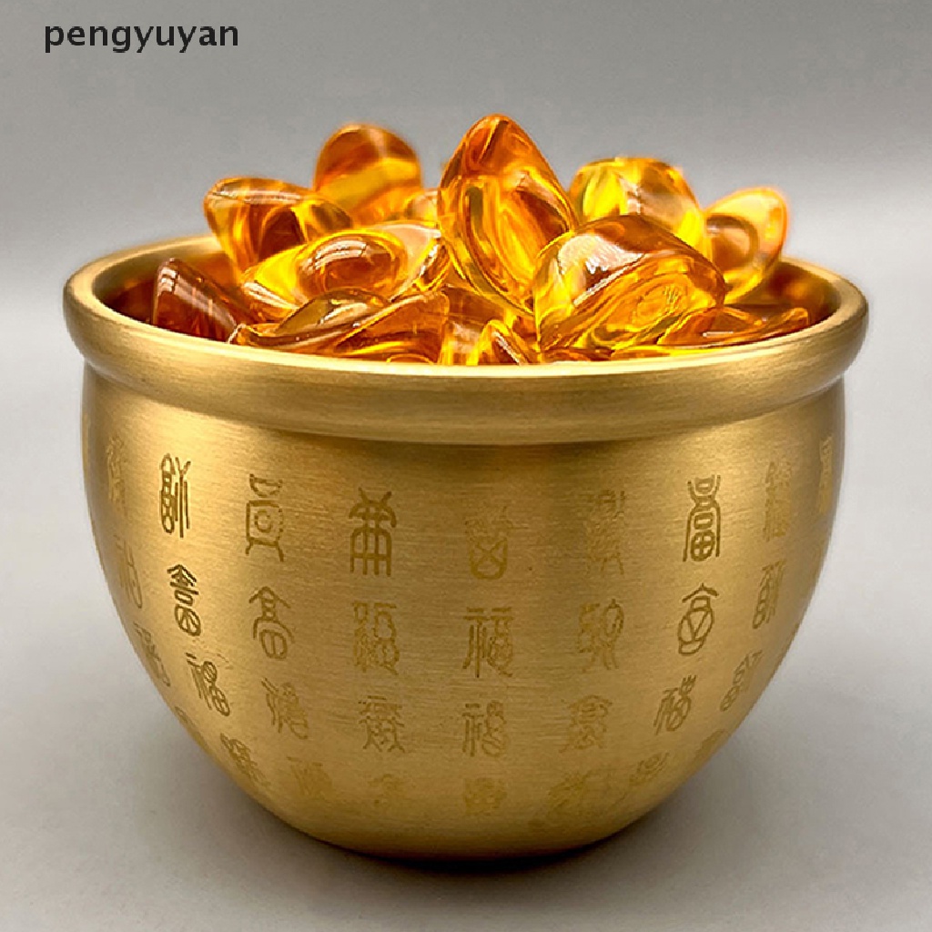 [pengyuyan] Tượng Phong Thủy Hình Trụ Bằng Đồng Thau May Mắn Trang Trí Nhà Cửa [Mới]