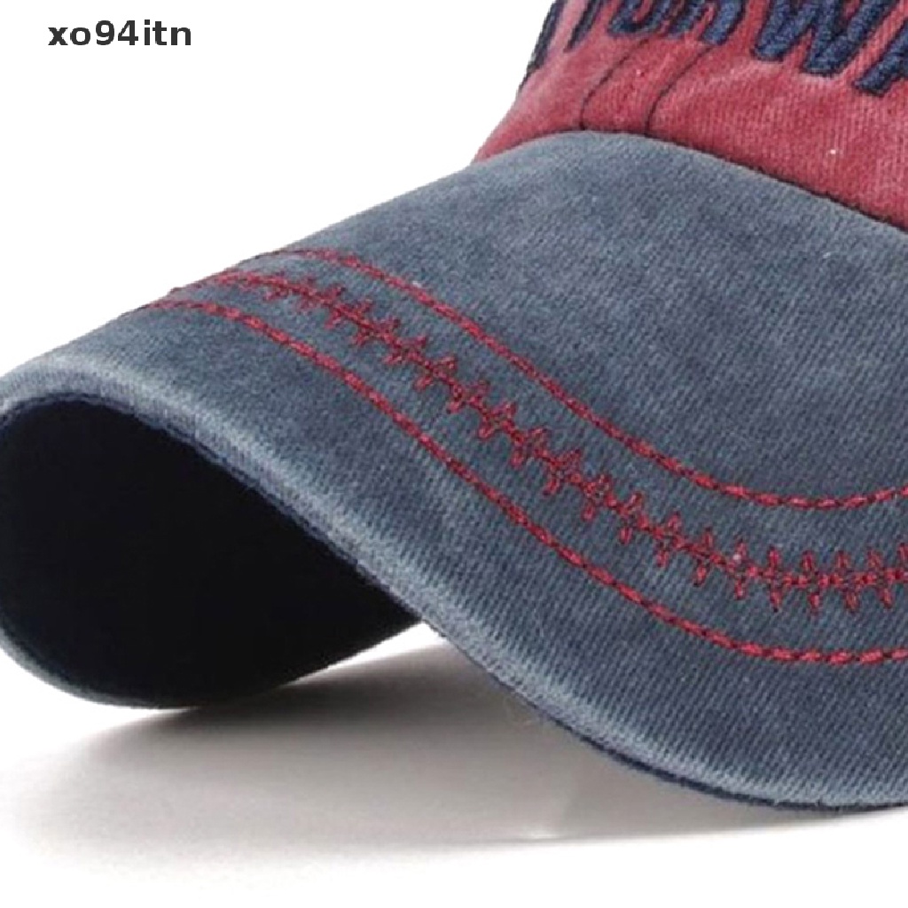 Mũ Lưỡi Trai Cotton Thêu Chữ Dad Trucker Phong Cách Retro Cho Nam Nữ