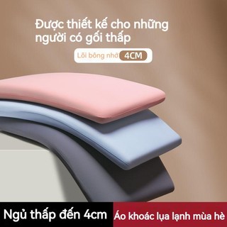 Qihan gối ngủ vải lụa lạnh mềm mại thoáng khí thời trang