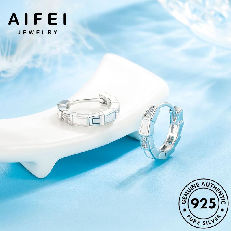 AIFEI JEWELRY con bản rắn moissanite trang kiện bông tai phụ cương nhân tua kim hình thật xỏ 925 Thời sức nữ hàn thời quốc vàng nguyên cá bạc khuyên tròn mô vành E697