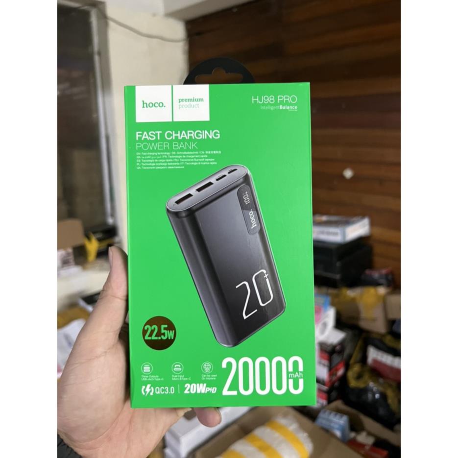 Sạc dự phòng 20000 mAh HOCO HJ98 pro sạc nhanh 22.5W bảo hành + 12 tháng