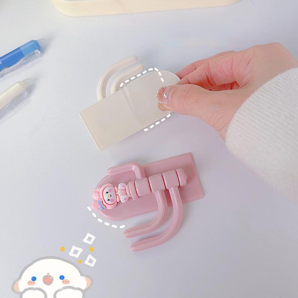 Móc Treo Chìa Khóa Dán Tường Không Cần Khoan Họa Tiết Động Vật Dễ Thương