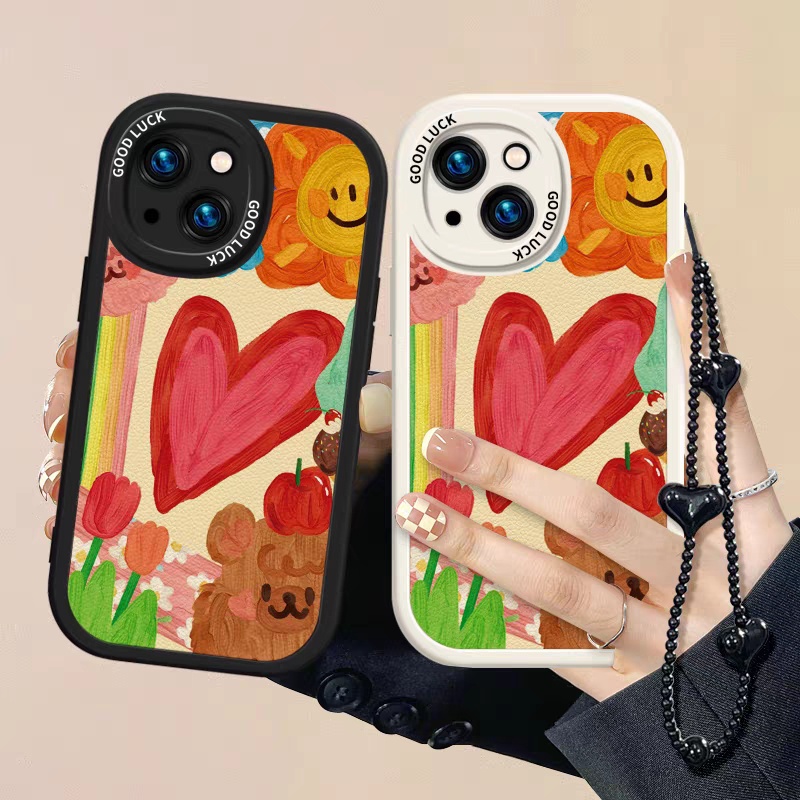 Ốp Điện Thoại Da Mềm Họa Tiết Graffiti Gắn Dây Đeo Cổ Tay Làm Vòng Đỡ Và Dây Treo Xiaomi Mi POCO F3 X3 X4 NFC GT M4 Pro