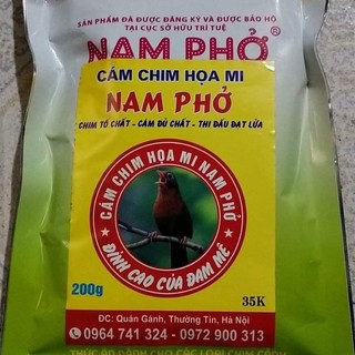 Cám chim họa mi số 1 nam phở cao cấp 200g. thức ăn cho chim hoạ mi.