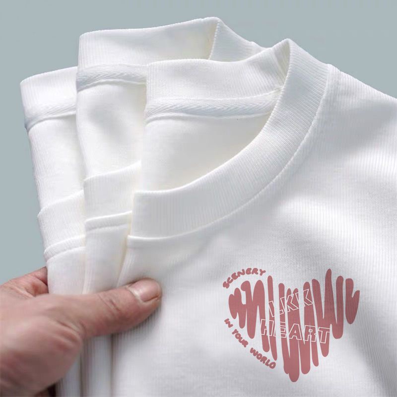 Áo Thun 100% Cotton Tay Ngắn Dáng Rộng Thời Trang Mùa Hè Cho Nam Và Nữ