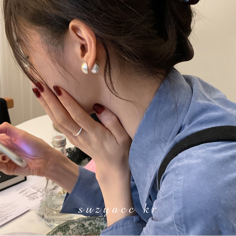 Bông Tai Ngọc Trai Bằng Kim Loại Thời Trang Cá Tính Cho Nữ