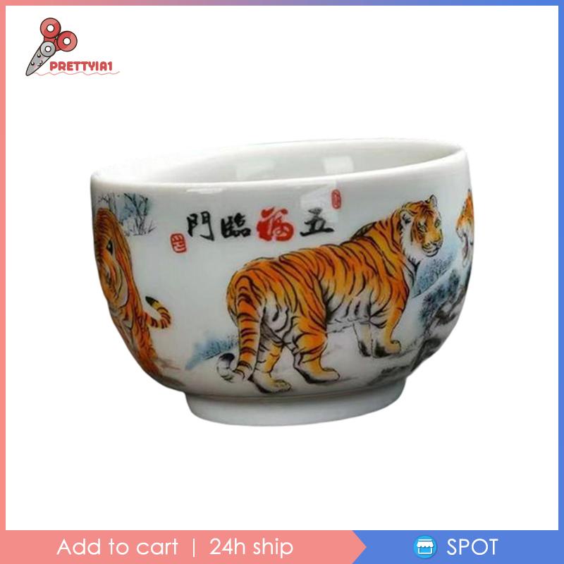 Cốc Sứ Uống Trà Kiểu Truyền Thống Prettyia1 Dùng Làm Quà Tặng