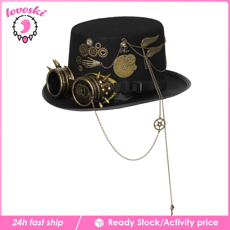 Mũ Đội Đầu Hóa Trang Steampunk Phong Cách Gothic Cổ Điển